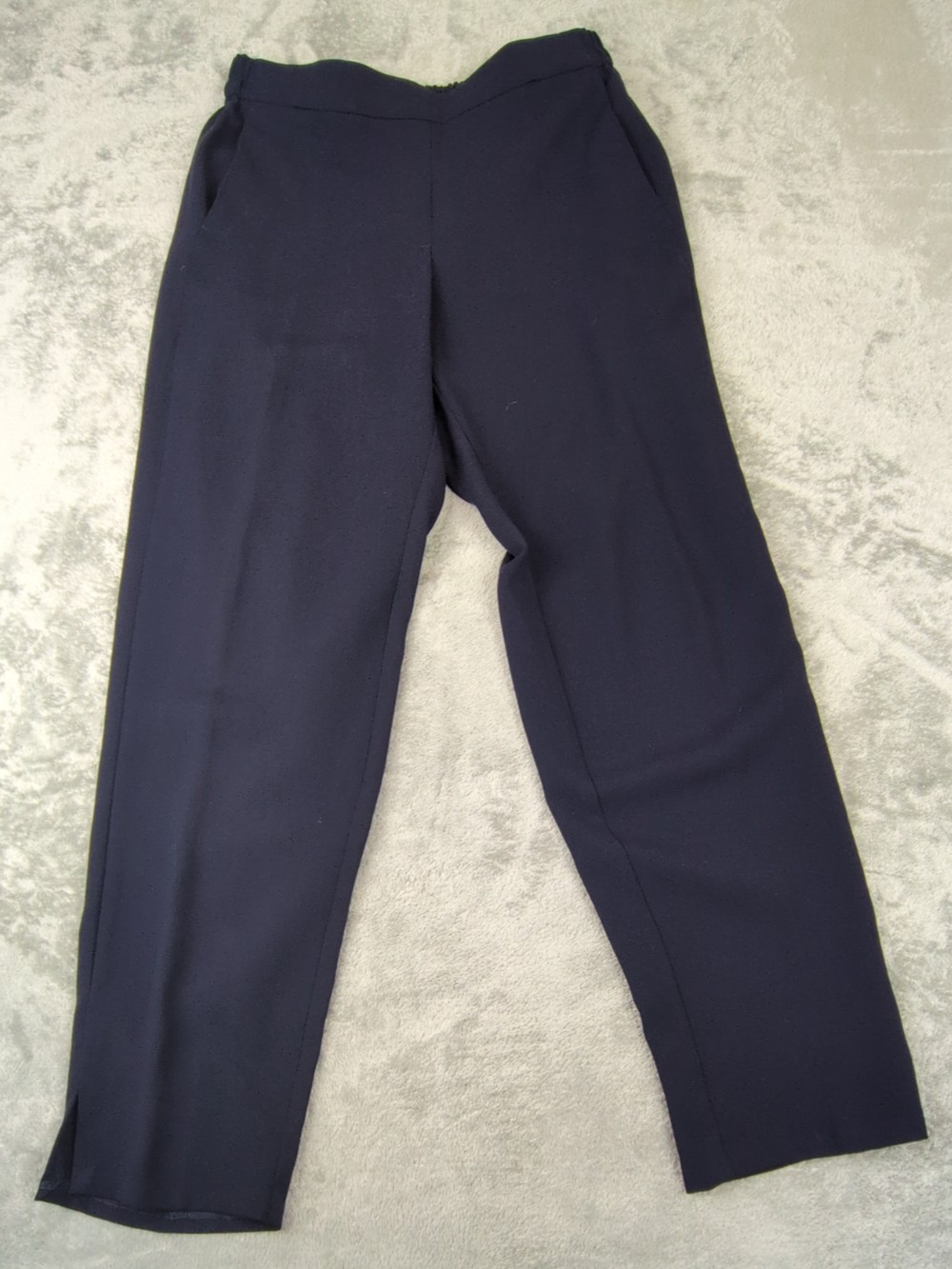 J Crew Mercantile Women's Elastic Waist Pull On Pants Business Dark Blue Size 6